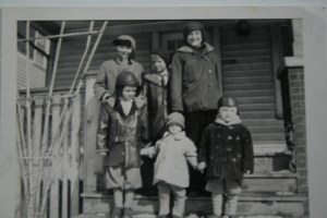 Grandpa C and his siblings. He's the tallest in the back row.