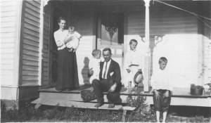 The Baldwin Family, Paris, TN circa 1915 Grandpa C is at the far right.